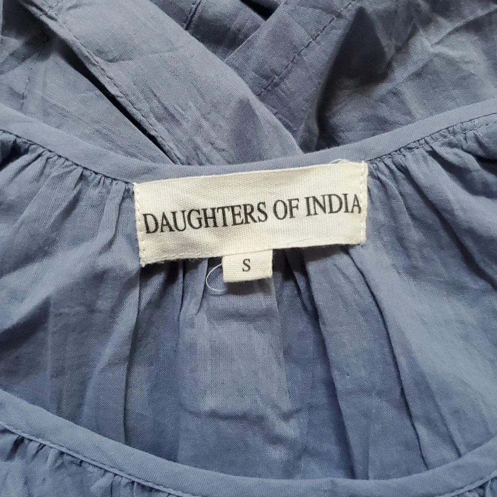 Daughters Of India Sahana Gown - Blue Lagoon - Picture 2 of 11